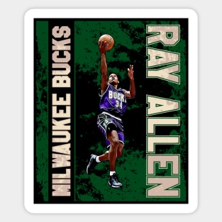 Ray allen || milwaukee bucks Sticker